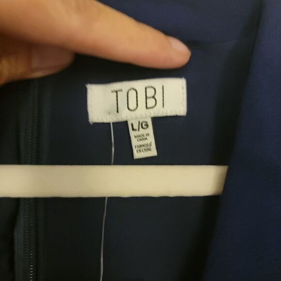 Tobi Navy Skater Dress  - Picture 4 of 5